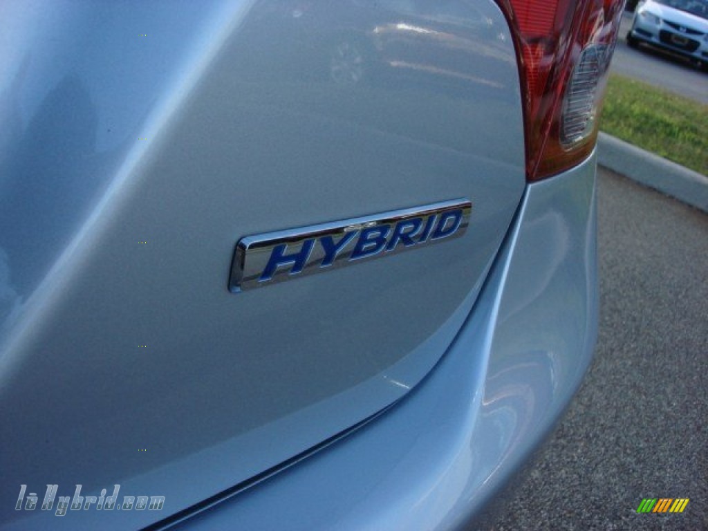 2009 Civic Hybrid Sedan - Alabaster Silver Metallic / Blue photo #22