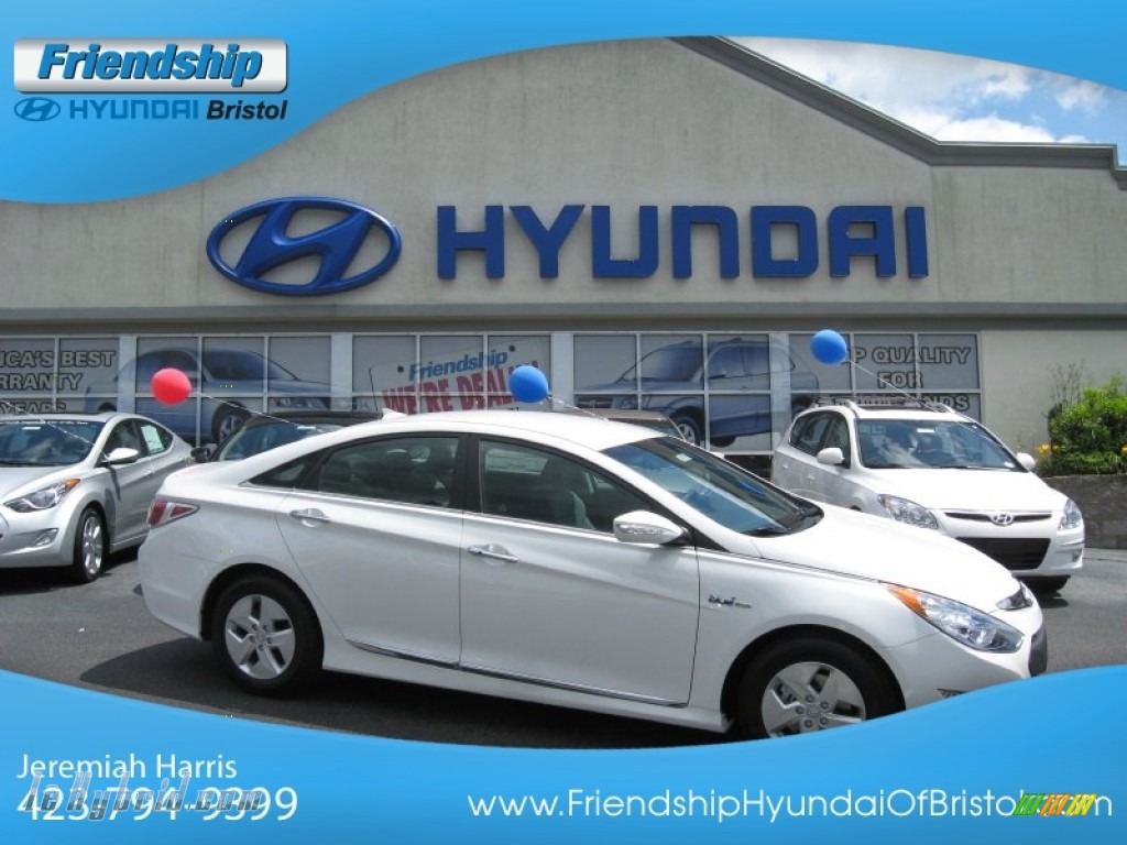 2012 Sonata Hybrid - Porcelain White Pearl / Gray photo #1 2012 Sonata Hybrid - Porcelain White Pearl / Gray photo #1