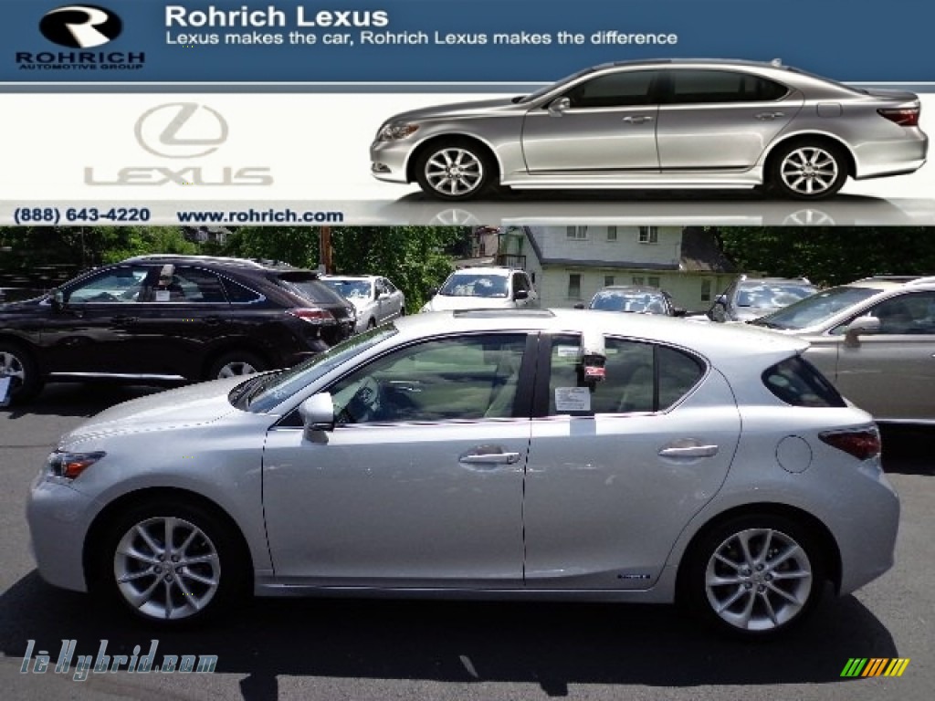 2012 CT 200h Hybrid Premium - Tungsten Silver Pearl / Ecru Nuluxe photo #1 2012 CT 200h Hybrid Premium - Tungsten Silver Pearl / Ecru Nuluxe photo #1