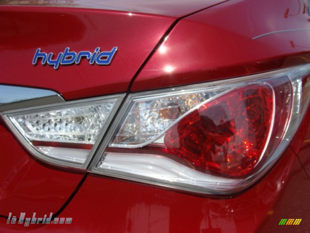 2012 Sonata Hybrid - Venetian Red Pearl / Camel photo #21