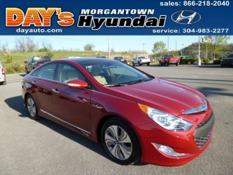 Venetian Red Pearl 2013 Hyundai Sonata Hybrid Limited