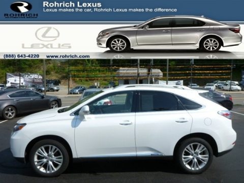 Starfire White Pearl 2010 Lexus RX 450h AWD Hybrid