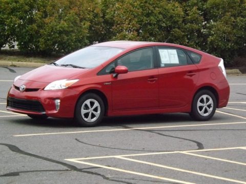 Barcelona Red Metallic 2012 Toyota Prius 3rd Gen Two Hybrid