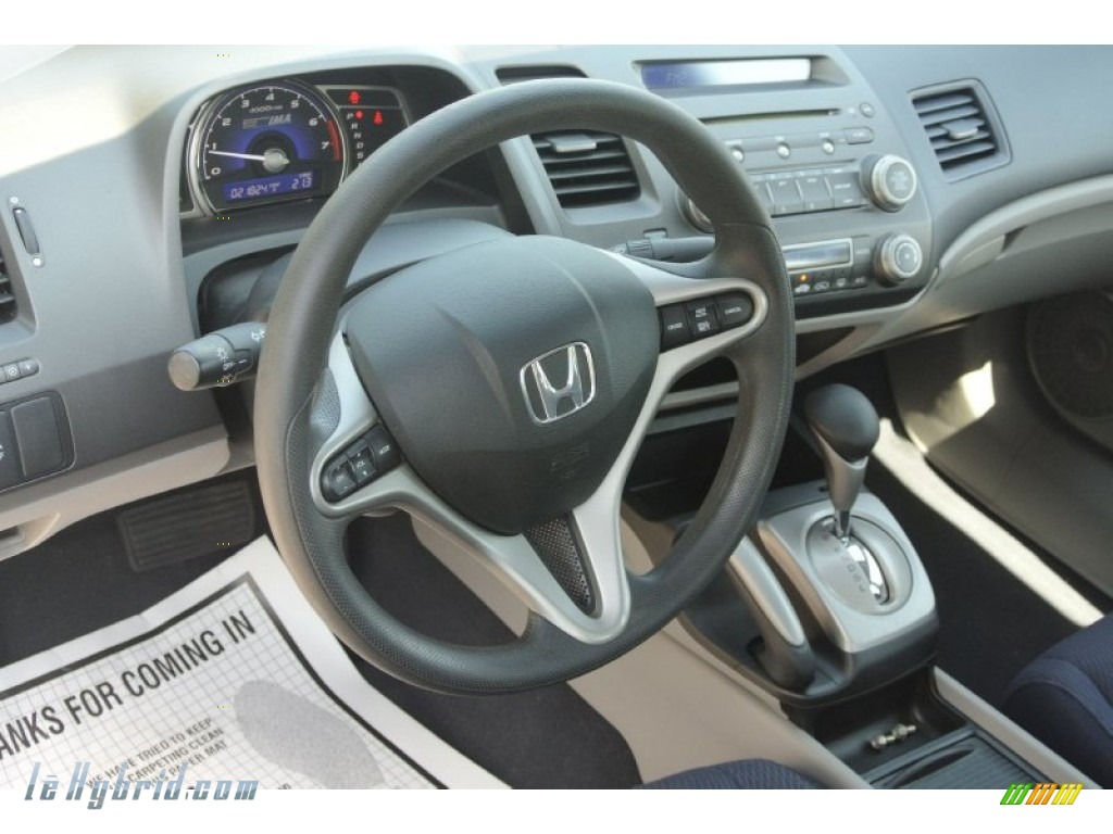 2009 Civic Hybrid Sedan - Magnetic Pearl / Blue photo #24