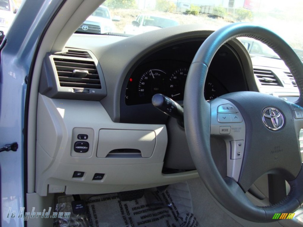 2008 Camry Hybrid - Sky Blue Pearl / Bisque photo #11