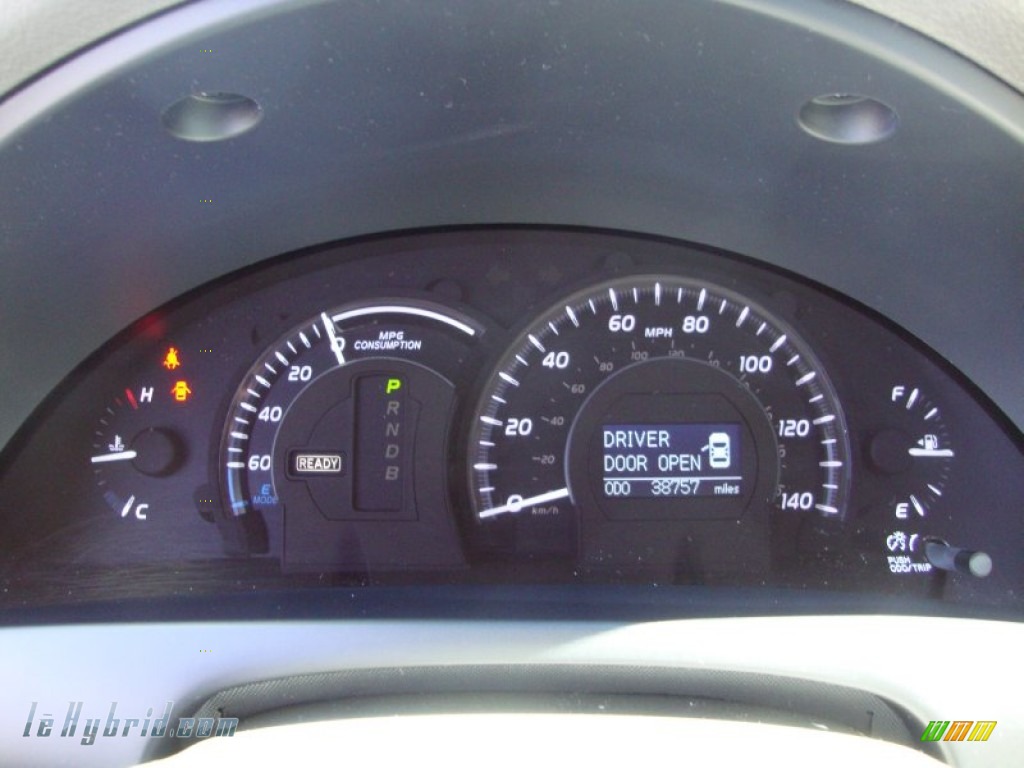 2008 Camry Hybrid - Sky Blue Pearl / Bisque photo #12