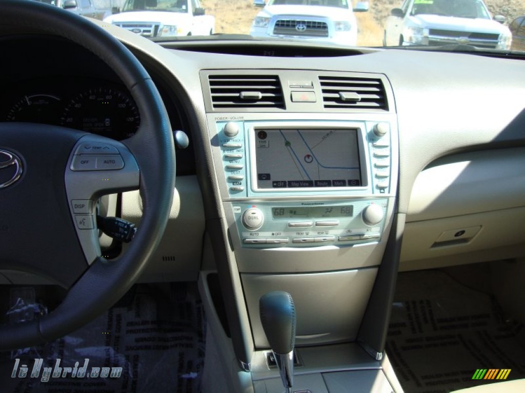 2008 Camry Hybrid - Sky Blue Pearl / Bisque photo #14