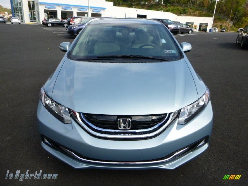 2013 Honda Civic Hybrid Sedan In Green Opal Metallic Photo