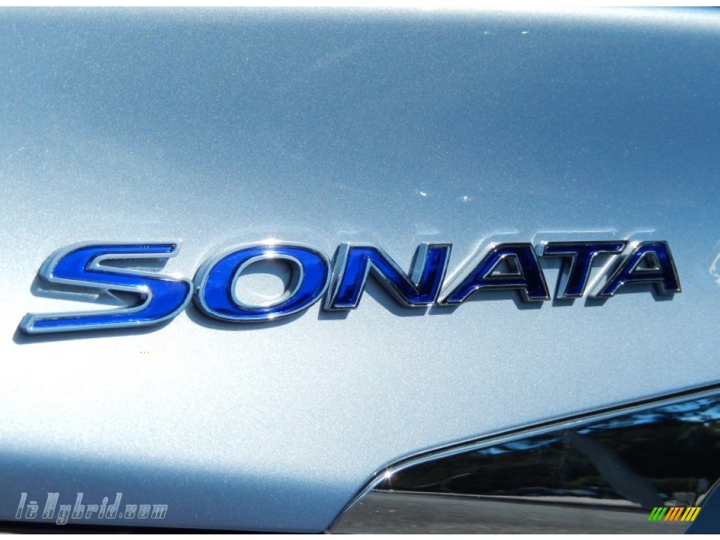 2011 Sonata Hybrid - Blue Sky Metallic / Gray photo #9