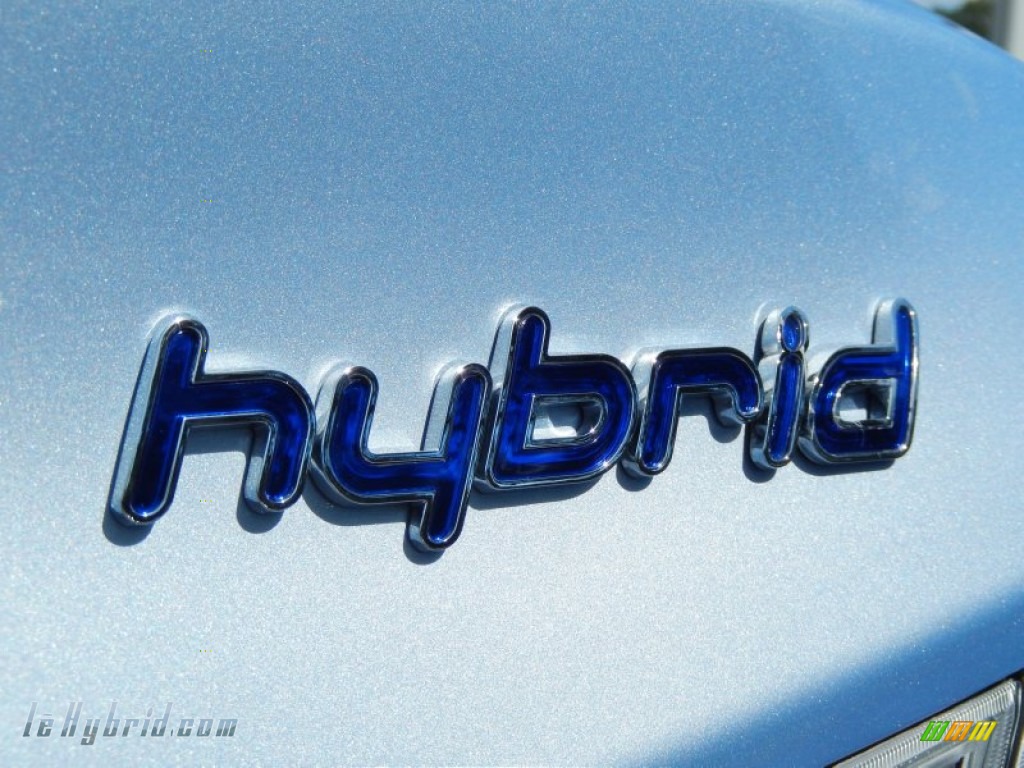 2011 Sonata Hybrid - Blue Sky Metallic / Gray photo #10