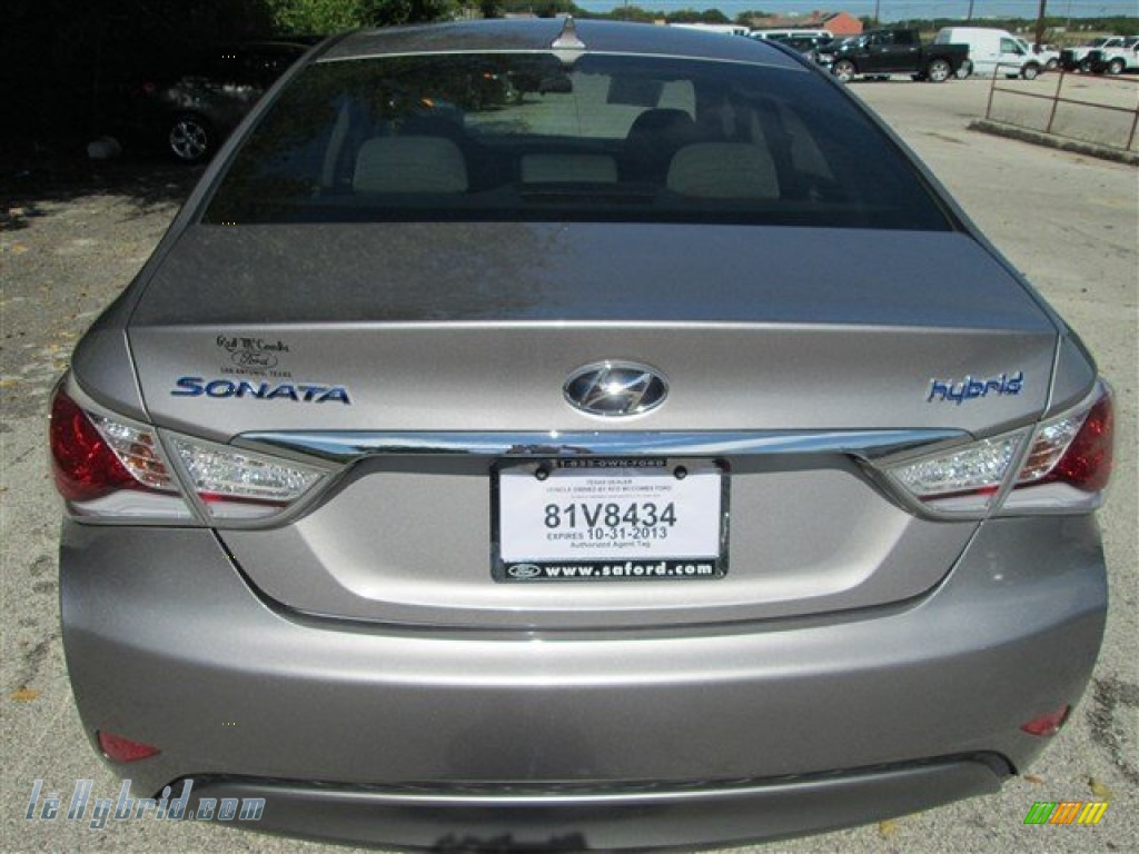 2011 Sonata Hybrid - Harbor Gray Metallic / Gray photo #5