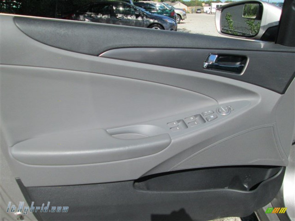 2011 Sonata Hybrid - Harbor Gray Metallic / Gray photo #13