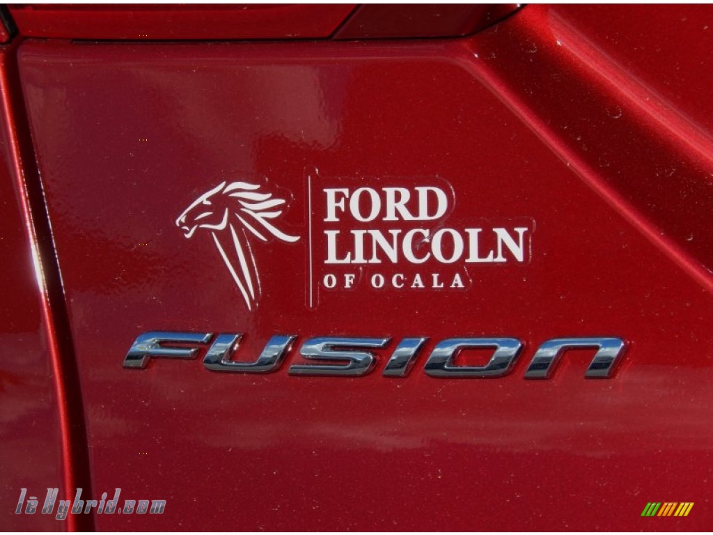 2014 Fusion Hybrid S - Ruby Red / Earth Gray photo #4