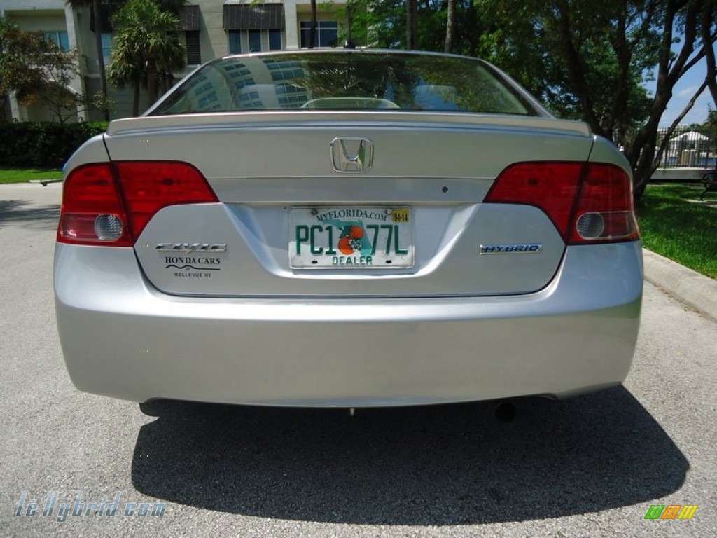2006 Civic Hybrid Sedan - Alabaster Silver Metallic / Blue photo #17
