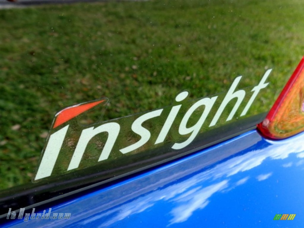 2002 Insight Hybrid - Monte Carlo Blue / Black photo #2