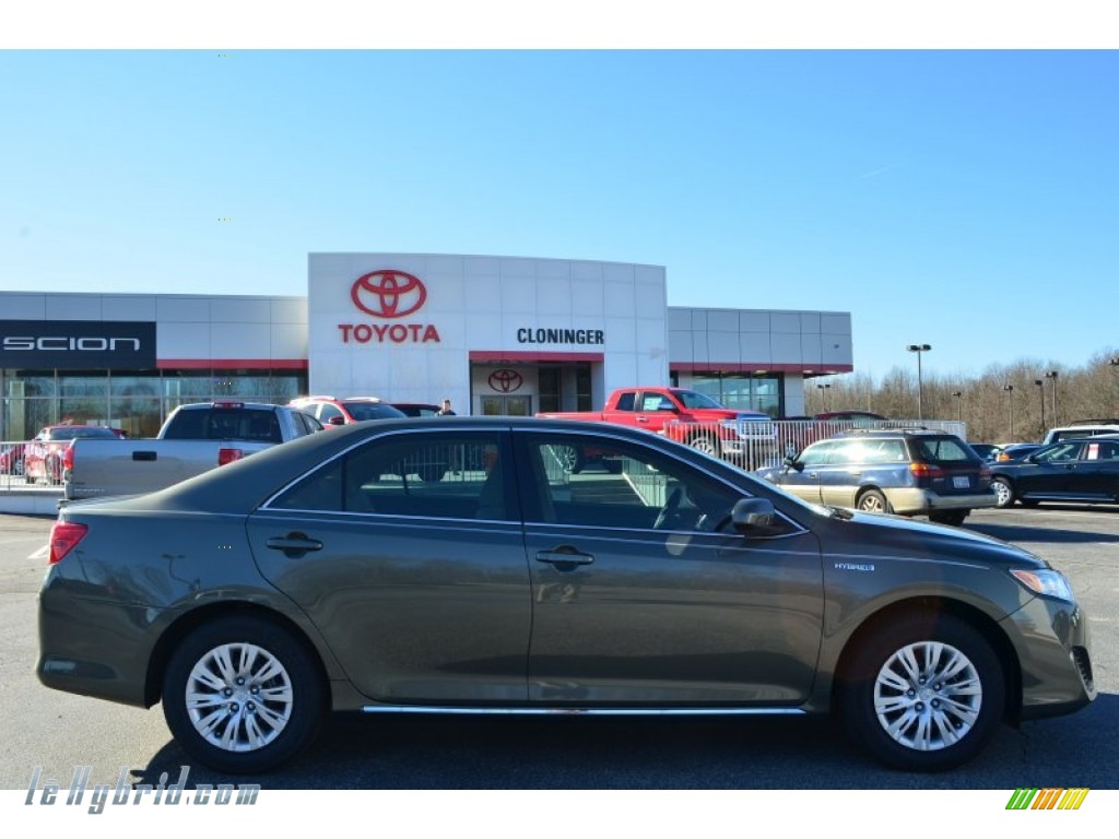 2014 Camry Hybrid LE - Cypress Pearl / Ivory photo #2