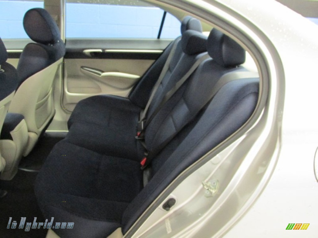2008 Civic Hybrid Sedan - Alabaster Silver Metallic / Blue photo #10