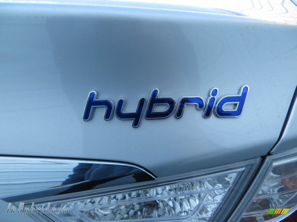 2013 Sonata Hybrid Limited - Silver Frost Metallic / Gray photo #16