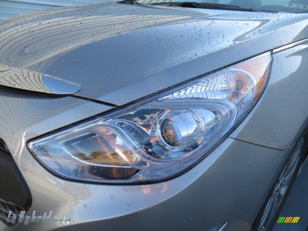 2013 Sonata Hybrid Limited - Hyper Silver Metallic / Gray photo #9