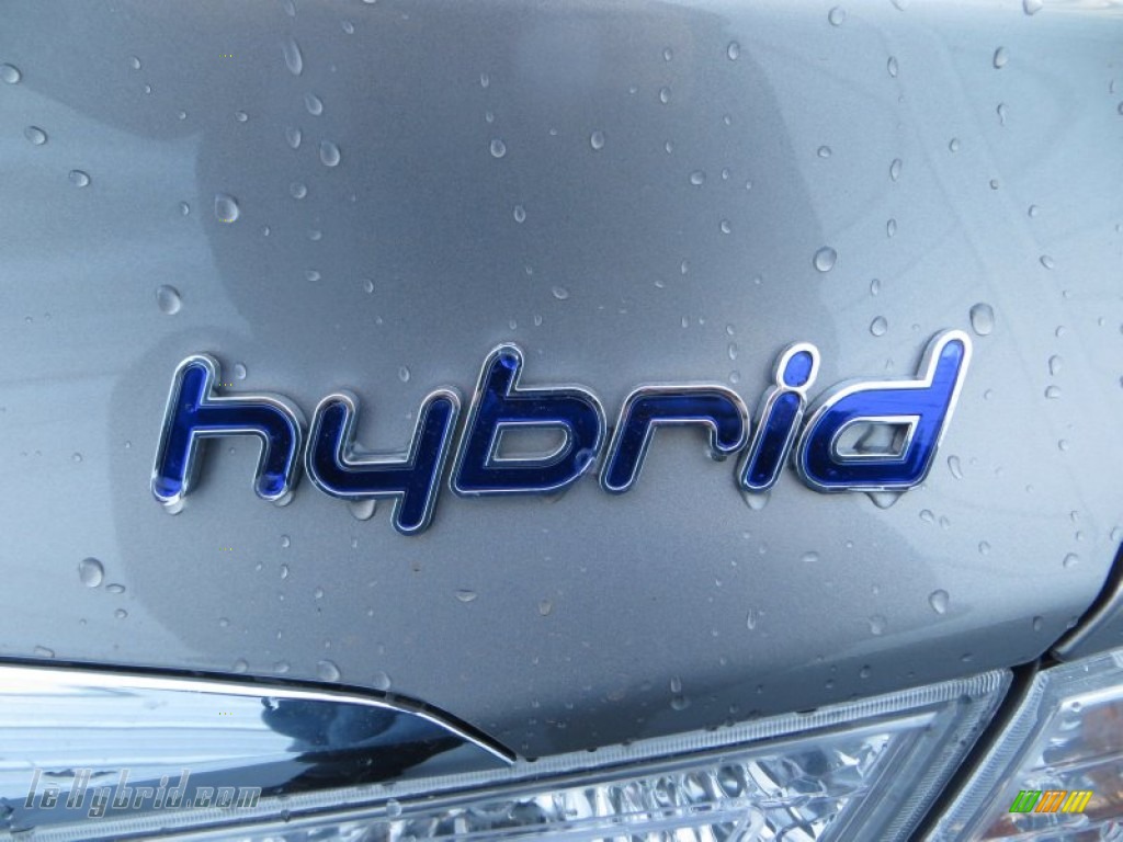 2013 Sonata Hybrid Limited - Hyper Silver Metallic / Gray photo #16