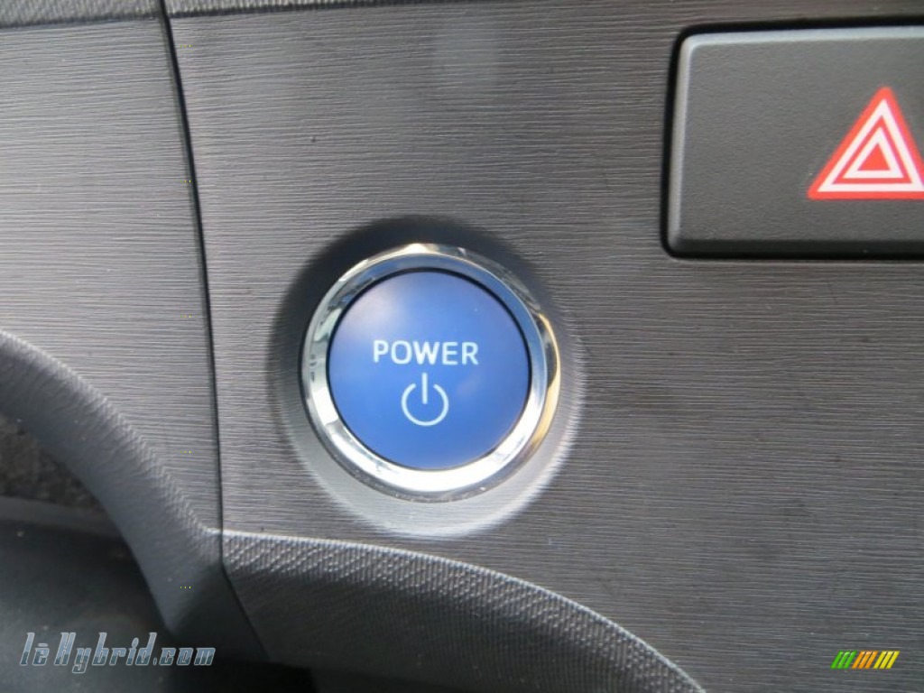 2012 Prius c Hybrid Three - Habanero / Light Blue Gray/Black photo #41
